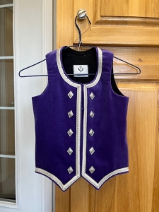 01-268 CHILD'S SIZE 8 LAVENDER HIGHLAND VEST