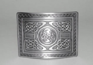 03-116 Antiqued Highland Swirl 2 1/4" Kilt Belt Buckle