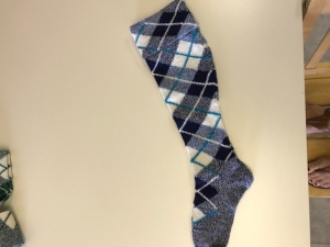 01-223 Dress Navy Scott tartan hose