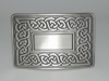 03-111 Antiqued Celtic Link 2 1/4" kilt belt buckle