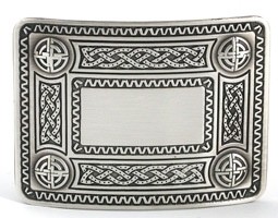03-109 Antiqued Celtic Knot 2 1/4" kilt belt buckle 