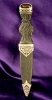04-034 Thistle Sgian Dubh with topaz stone