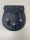 02-175 leather sporran with celtic embossing and studs