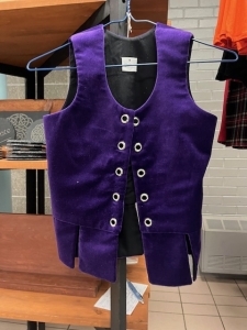 01-313 Child's size 10 tall  Purple Petal vest
