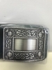 03-106 Antiqued Celtic thistle 2 1/4" kilt belt buckle